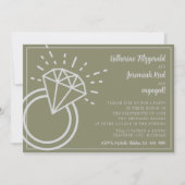 Katherine | Curated Color | Verlovingsfeest Kaart (Voorkant)