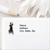 Katherine, een  fietser etiket (Insitu)