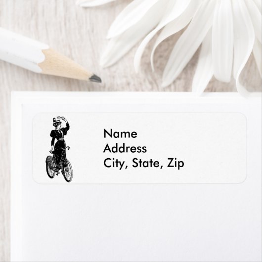 Katherine, een  fietser etiket (Insitu)