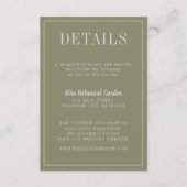 Katherine | Gecurreerde kleuren | Details Informatiekaartje (Voorkant)