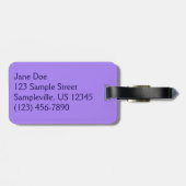 Katherine Hodgkin Irises Paarse Spring Floral Bagagelabel (Achterkant horizontaal)