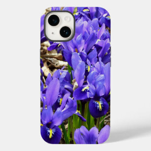 Katherine Hodgkin Irises Paarse Spring Floral Case-Mate iPhone 14 Hoesje