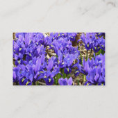 Katherine Hodgkin Irises Paarse Spring Floral Visitekaartje (Achterkant)