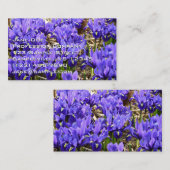 Katherine Hodgkin Irises Paarse Spring Floral Visitekaartje (Voorkant / Achterkant)