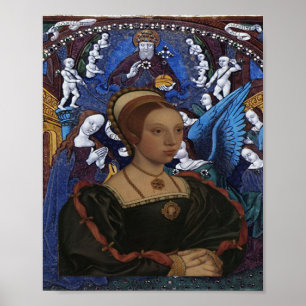 KATHERINE HOWARD QUEEN OF ENGLAND & ANNUNCIATION POSTER