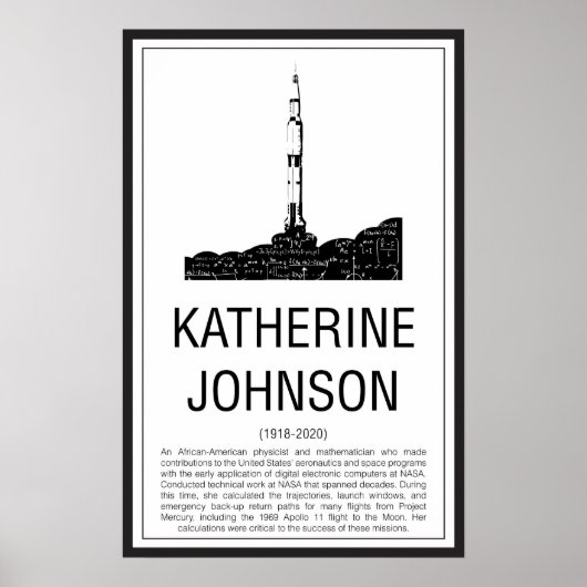 Katherine Johnson Poster (Voorkant)