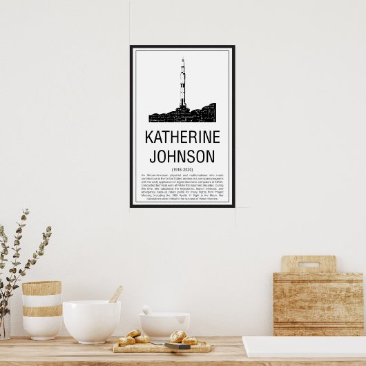 Katherine Johnson Poster (Keuken)