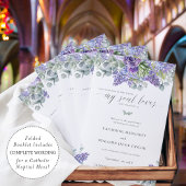 Katherine Lavender Katholieke Wedding Mass Program
