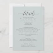 Katherine Lavender Wedding Invitation met RSVP Kaart (Achterkant)
