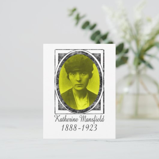 Katherine Mansfield Briefkaart (Staand voorkant)