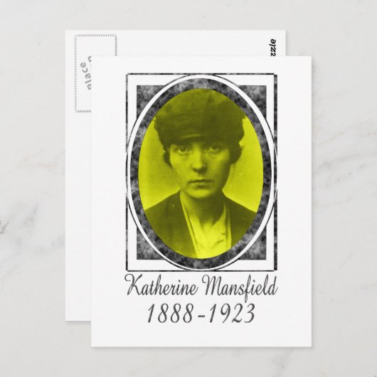 Katherine Mansfield Briefkaart (Voorkant / Achterkant)