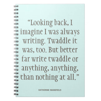 Katherine Mansfield Writing Quote Notitieboek