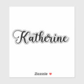 Katherine Name - Handgeschreven kalligrafie Sticker (Vel)