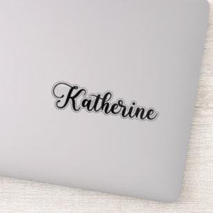 Katherine Name - Handgeschreven kalligrafie Sticker
