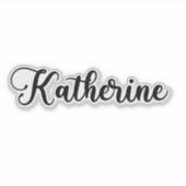 Katherine Name - Handgeschreven kalligrafie Sticker (Voorkant)
