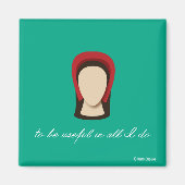 Katherine Parr "Handig in alles wat ik doe" Magnee Magneet (Voorkant)