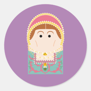 Katherine Parr Ronde Sticker