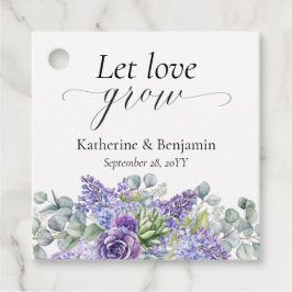 Katherine Specialized Paars Succulent Wedding Bedankjes Labels