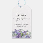 Katherine Specialized Paars Succulent Wedding Fa Cadeaulabel (Voorkant)