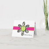 Katherine - Zebra en Hot Pink Bedankkaart (Voorkant)