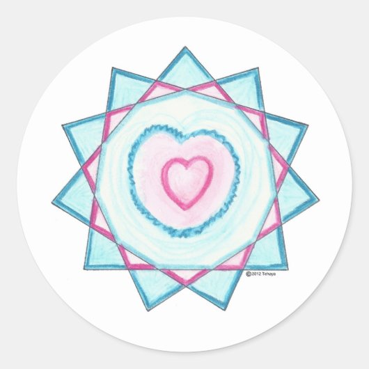 Katherine's Ster Ronde Sticker (Voorkant)