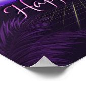 Kathi Name Vorname lila retro Poster Geburtstag (Hoek)