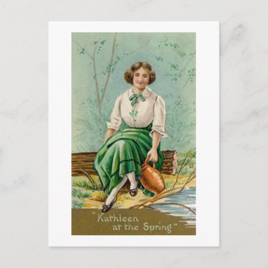 Kathleen in de lente briefkaart (Voorkant)