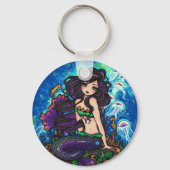 "Kathleen" Mermaid and Jellyfish Sleutelhanger (Voorkant)