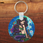 "Kathleen" Mermaid and Jellyfish Sleutelhanger (Voorkant)