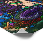 "Kathleen" Mermaid Jellyfish Ocean Seahorse Fairy Poster (Hoek)