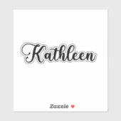 Kathleen Naam - Handgeschreven kalligrafie Sticker (Vel)