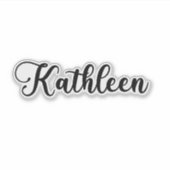 Kathleen Naam - Handgeschreven kalligrafie Sticker (Voorkant)