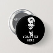 KATHLEEN SEBELIUS RONDE BUTTON 5,7 CM (Voorkant /achterkant)
