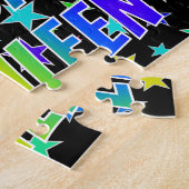 "KATHLEEN" voornaam, geun "HAPPY BIRTHDAY" Legpuzzel (Zijkant)