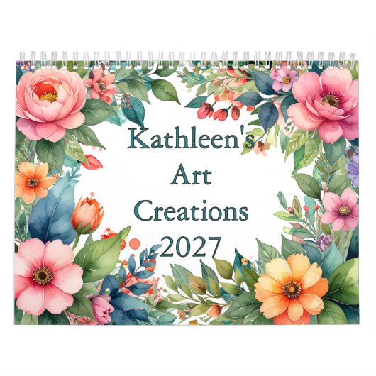 Kathleens Kunstcreatie Whimsical Kunstkalender  Kalender (Hoes)