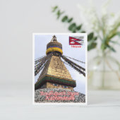 Kathmandu - Boudhanath Stupa - Nepal - Briefkaart (Staand voorkant)