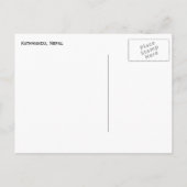 Kathmandu, daken, tempel Nepal Briefkaart (Achterkant)