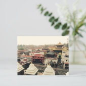 Kathmandu, daken, tempel Nepal Briefkaart (Staand voorkant)