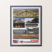 Kathmandu - I Love - Nepal Legpuzzel (Verticaal)