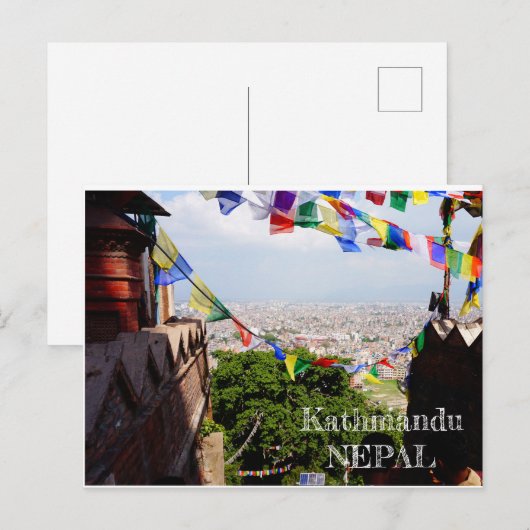 Kathmandu, Nepal Briefkaart (Voorkant / Achterkant)