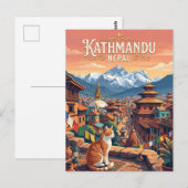 Kathmandu, Nepal Nepal Briefkaart (Voorkant / Achterkant)
