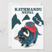 Kathmandu Nepal Reisposter (Voorkant)