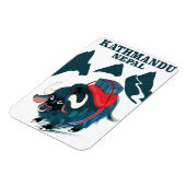 Kathmandu Nepal Reisposter Magneet (Linkerzijde)