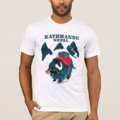 Kathmandu Nepal Reisposter T-shirt (Voorkant)