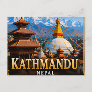 Kathmandu Nepal Reizen Architectuur Culturele Stad Briefkaart