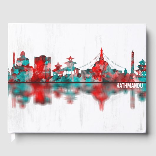 Kathmandu Nepal Skyline Gastenboek (Voorkant)