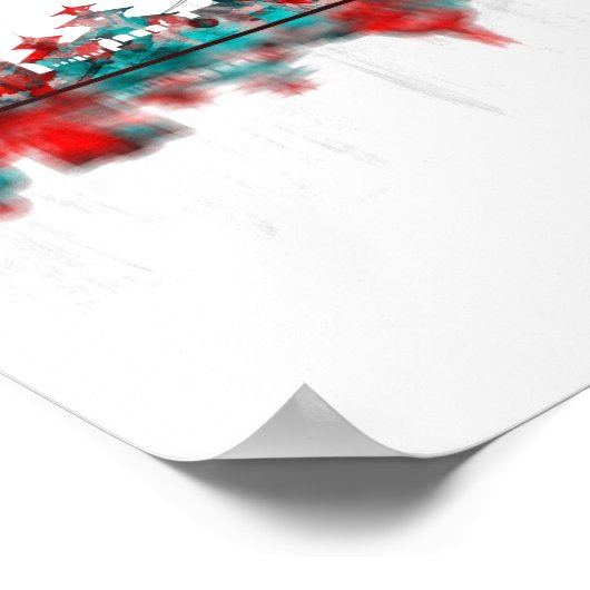 Kathmandu Nepal Skyline Poster (Hoek)