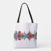 Kathmandu Nepal Skyline Tote Bag (Achterkant)