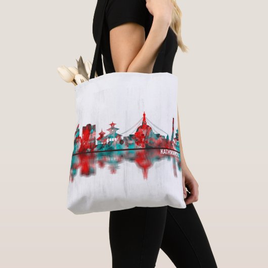 Kathmandu Nepal Skyline Tote Bag (Dichtbij)