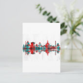 Kathmandu Nepal Skyline Uitnodiging Briefkaart (Staand voorkant)